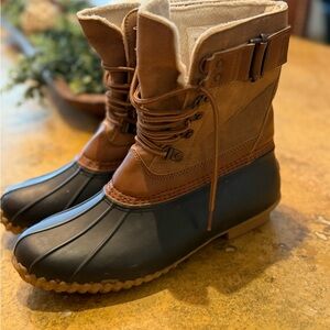 JBU Brown and Black Winter Boots